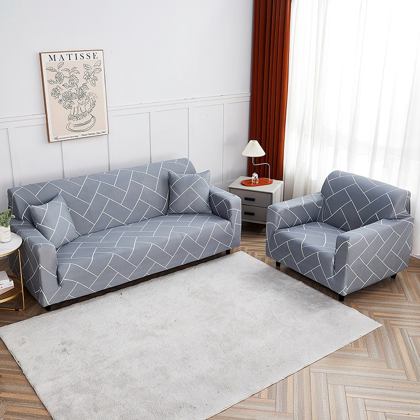 Streifen - Sofabezüge für klassische und Ecksofas - Das Haus der Überzüge