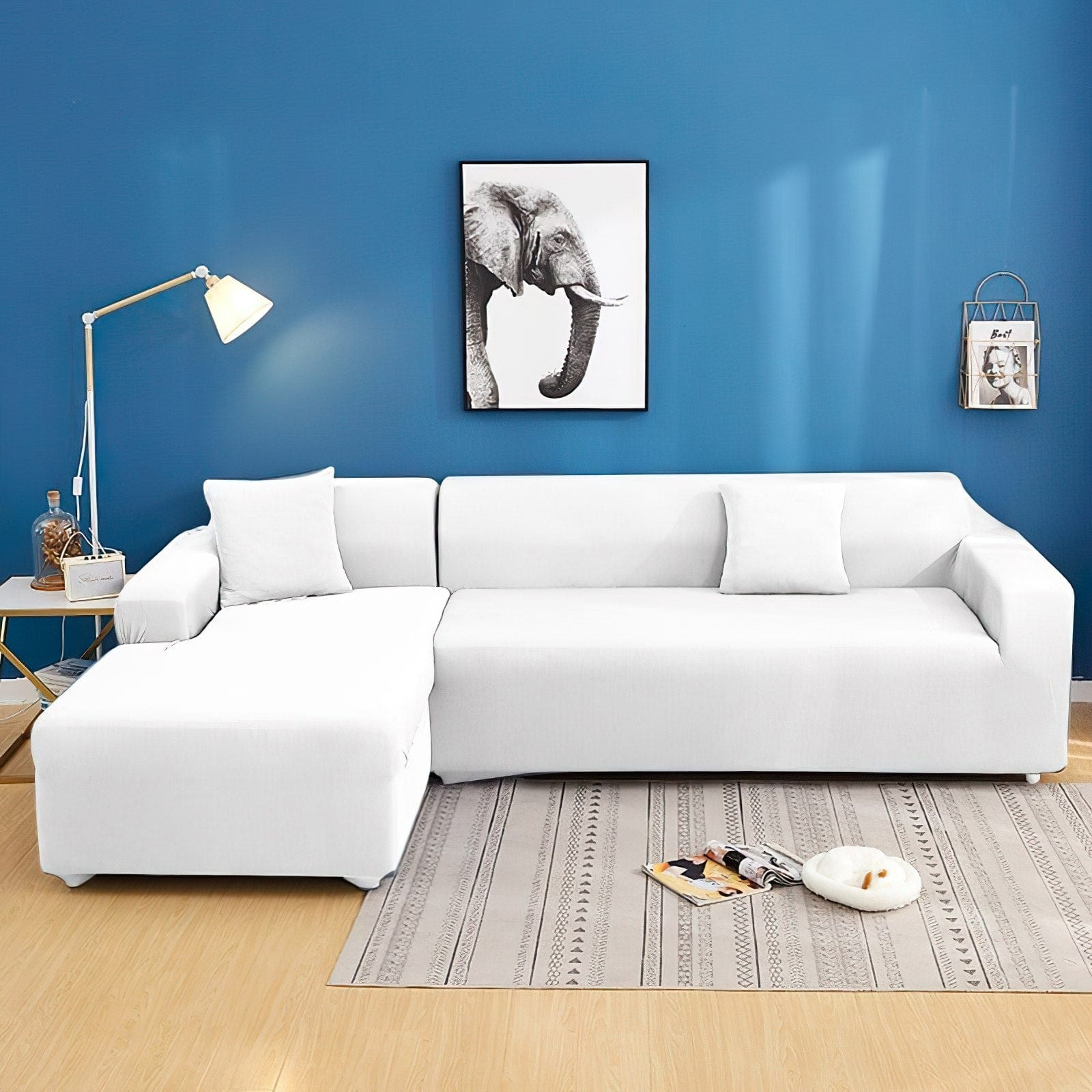 Weiß - Sofabezüge für klassische und Ecksofas - Das Haus der Überzüge
