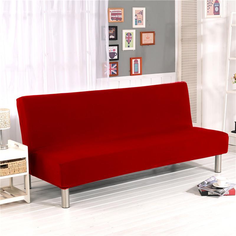 Stretch-Bezug für Klick-Klack-Sofa, Rot, auf einem Klick-Klack-Sofa