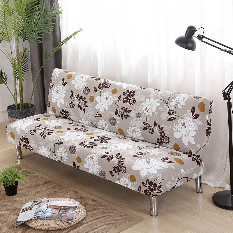 S (150-190 cm) Braune Blume - Bezüge für Klick-Klack-Sofas - Das Haus der Überzüge