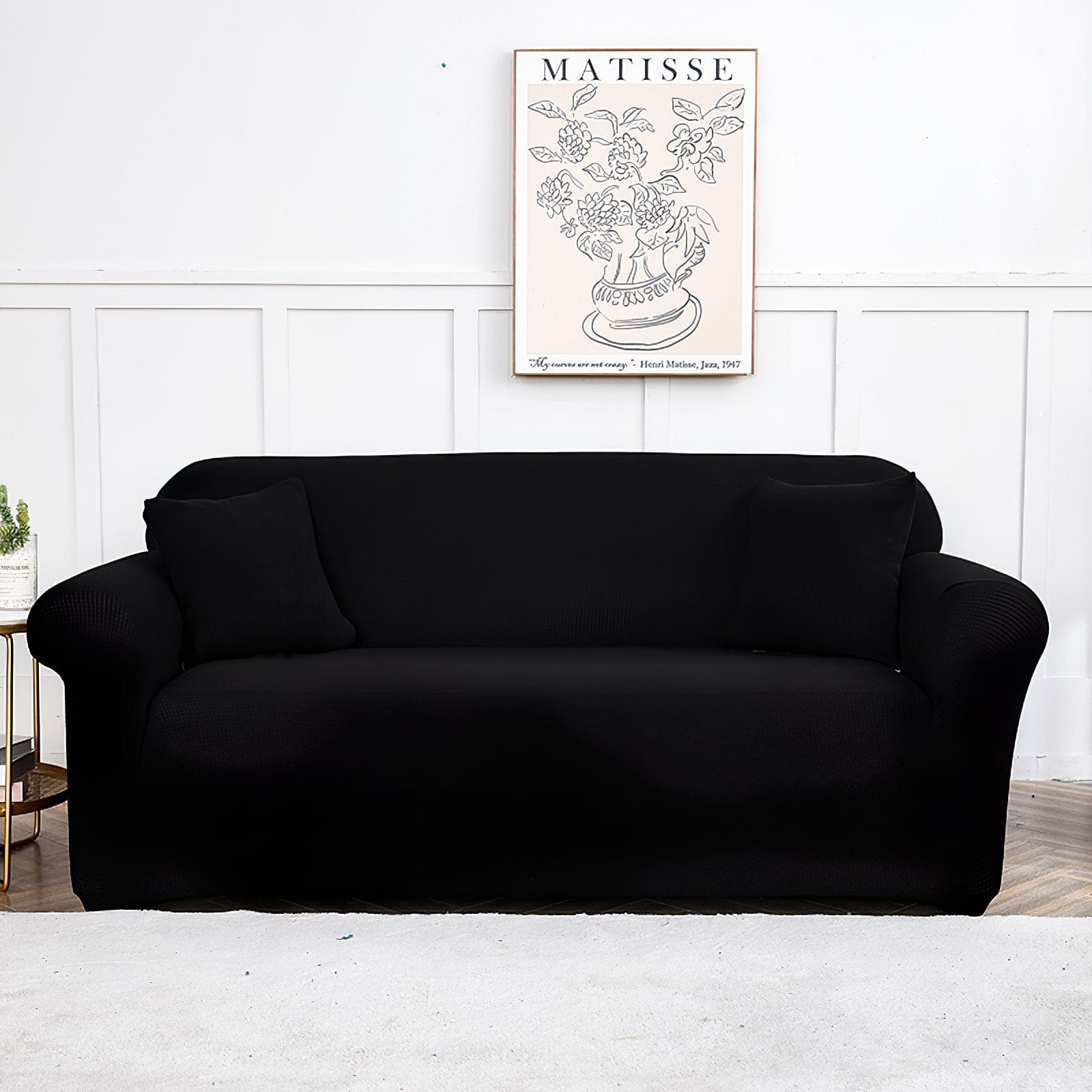 Schwarz - Sofabezüge für klassische und Ecksofas - Wasserdicht und Ultrabeständig - Das Haus der Überzüge Schwarz - Sofabezüge für klassische und Ecksofas - Wasserdichte und Ultrabeständige - Das Haus der Überzüge