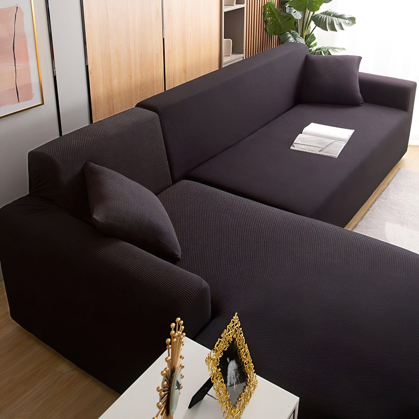 Schwarz - Sofabezüge für klassische und Ecksofas - Wasserdicht und Ultrabeständig - Das Haus der Überzüge Schwarz - Sofabezüge für klassische und Ecksofas - Wasserdichte und Ultrabeständige - Das Haus der Überzüge
