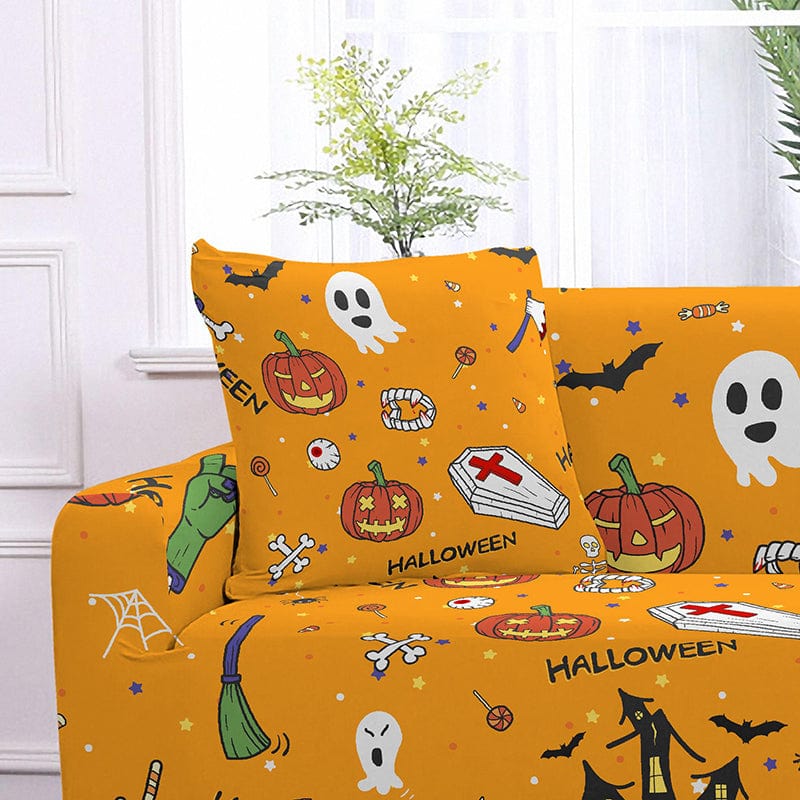 Party Halloween - Kissenüberzüge 45 X 45 cm X 2 Artikel - Das Haus der Überzüge Beige - Kissenüberzüge 45 X 45 cm X 2 Artikel - Das Haus der Überzüge
